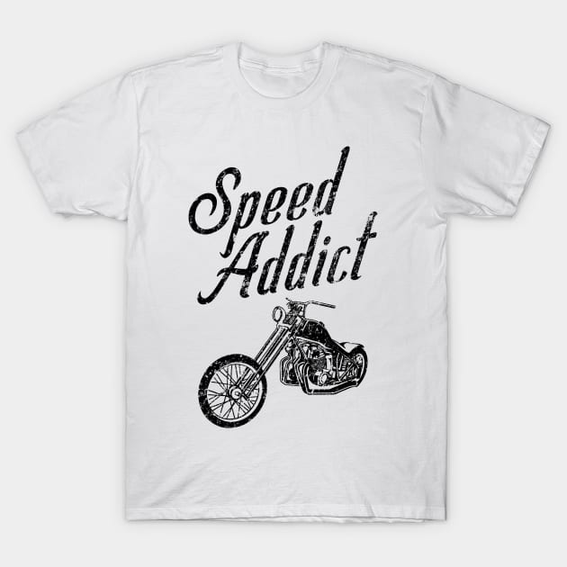 Motorcycle Speed Addict T-Shirt by JakeRhodes